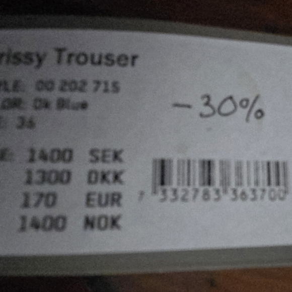 BN Swedish brand Hope Stockholm tapered pant - Picture 4 of 9